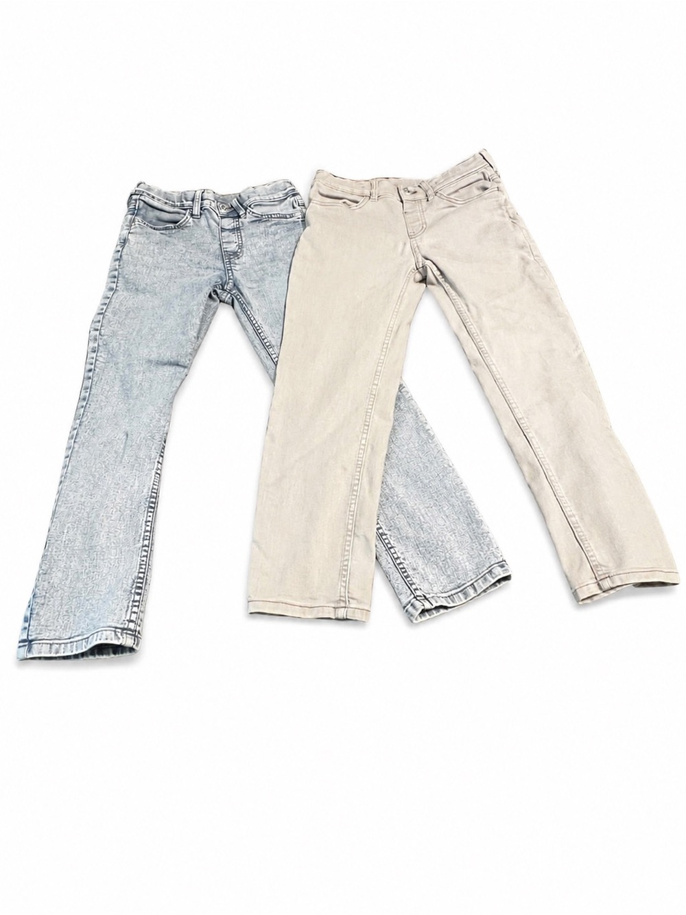 H&M Boys Jeans Bundle Size 9–10 Years Light Acid Wash & Gray